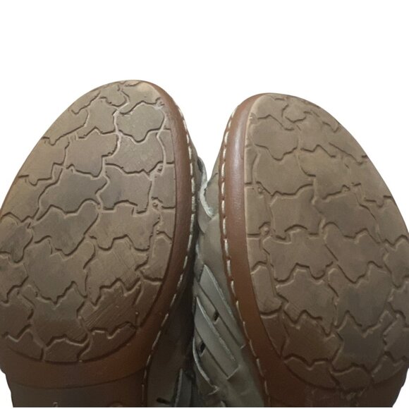 Rieker Womens Leather Woven Sandals With Low Heel & Adjustable Strap Size 39 EU - Picture 4 of 6